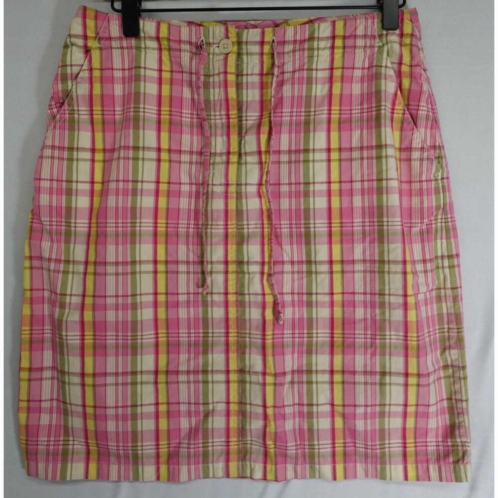The Limited Skirt Women Size 6 Pink Plaid Gilmore Girls Preppy Y2K Easter Spring